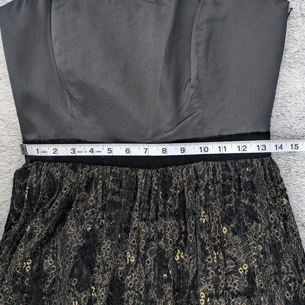 Tahari Arthur S. Levine‎ Corset Top Dress Lace Overlay Sz 6